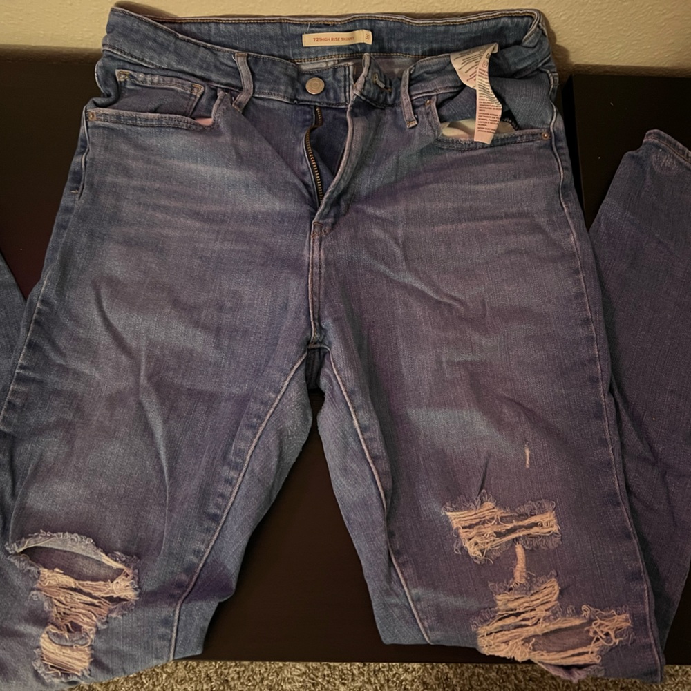 Women’s Juniors 721 High Rise Skinny Jeans Levi’s